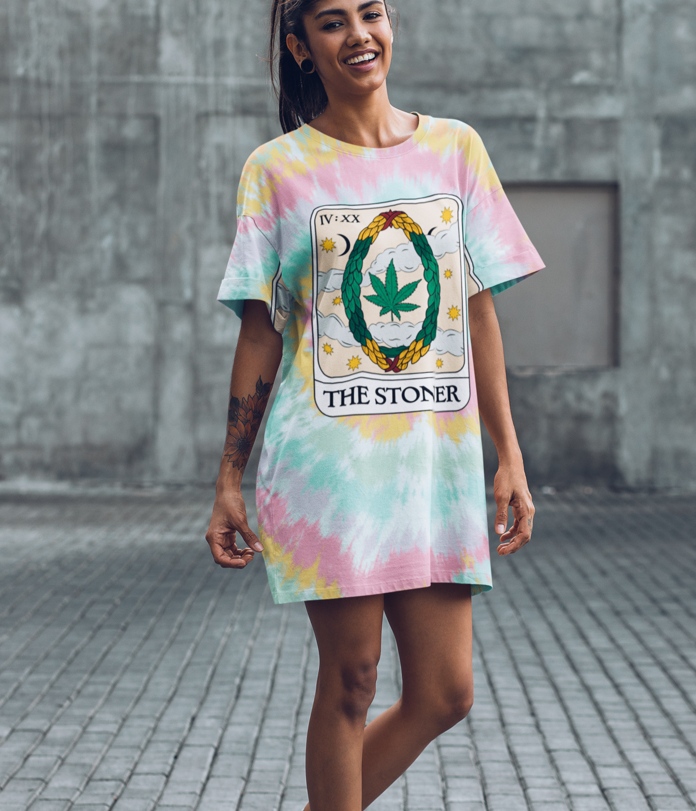 The Stoner Tie-Dye T-Shirt Dress