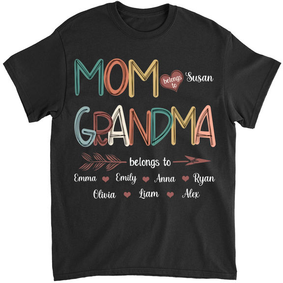 Mother’s Day – Personalized Mother’s Day Shirt Gift For Grandma, Mommy, Custom Family Name Shirt, Mother’s Day Gift – Personalized Shirt