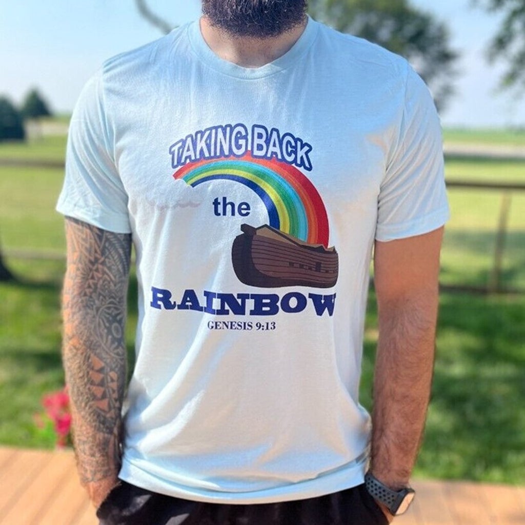 Taking Back The Rainbow Shirt Genesis 913 Noahs Ark Rainbow Shirt Rainbow Jesus