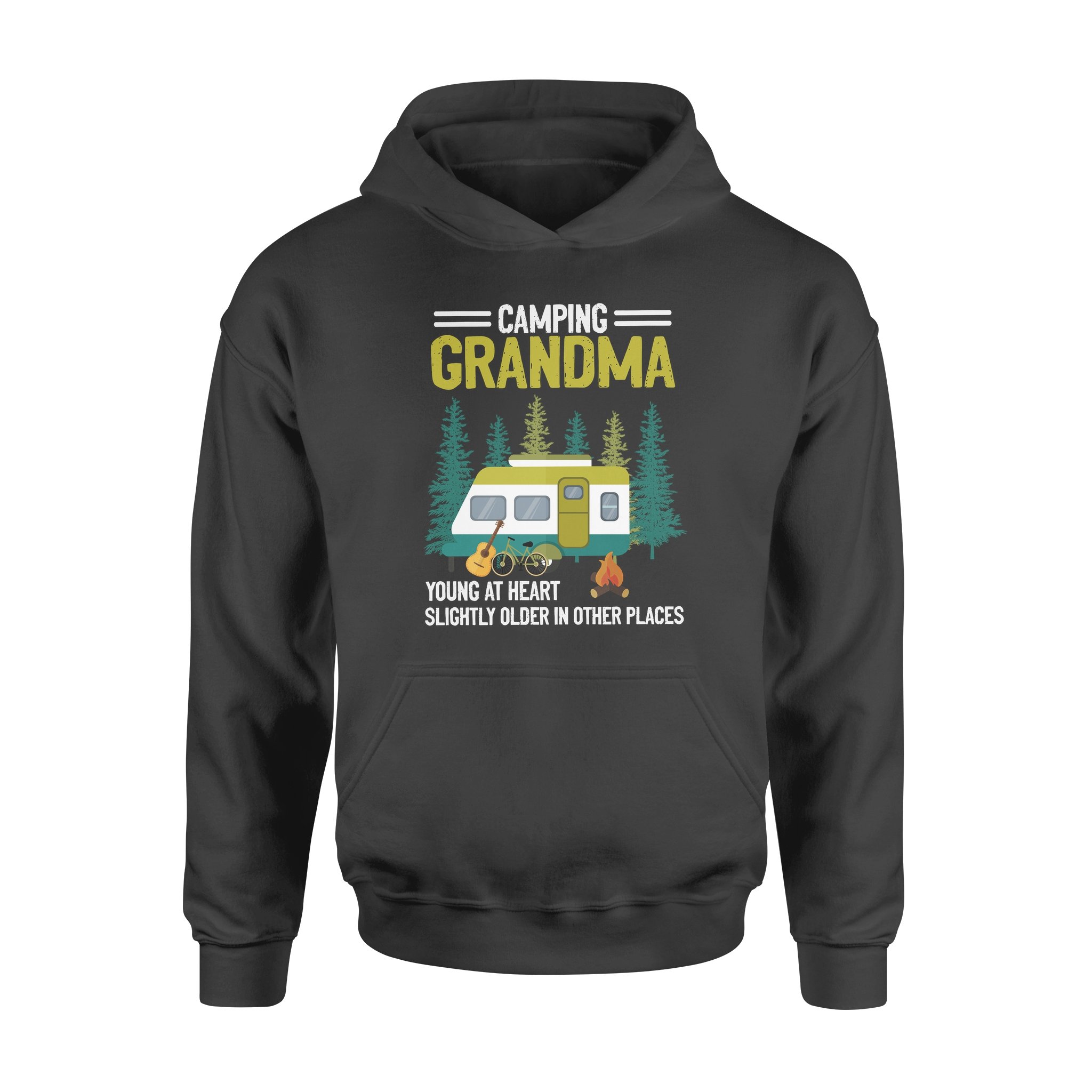 Camping Grandma Young At Heart Slightly Older In Other Places – Premium Hoodie