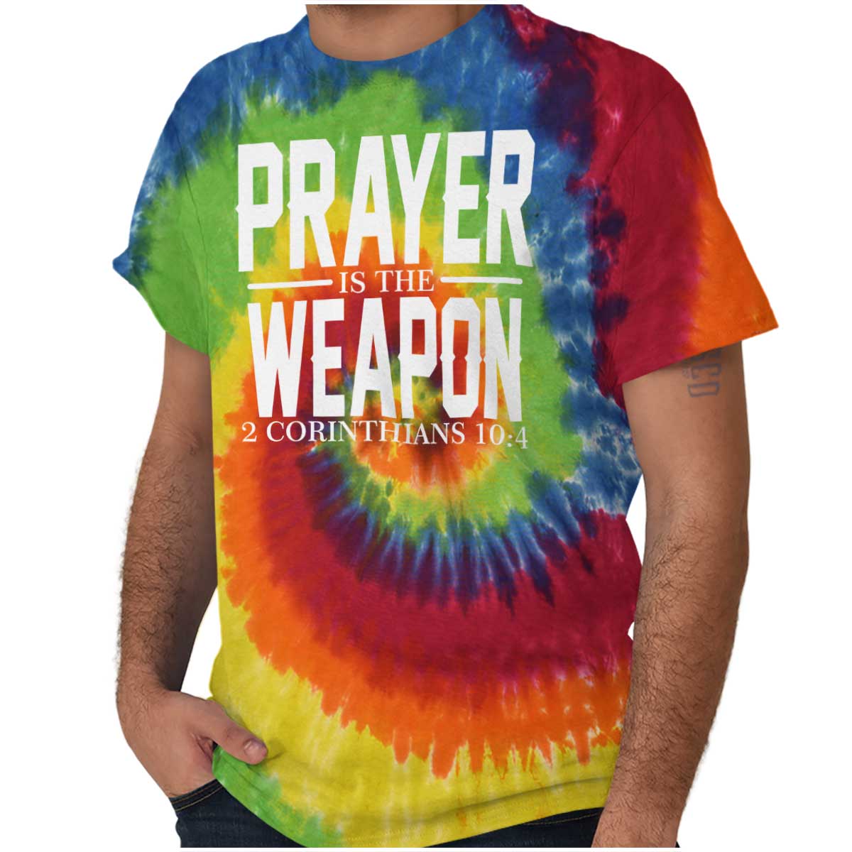 Prayer Is The Weapon Tiedye Shirt