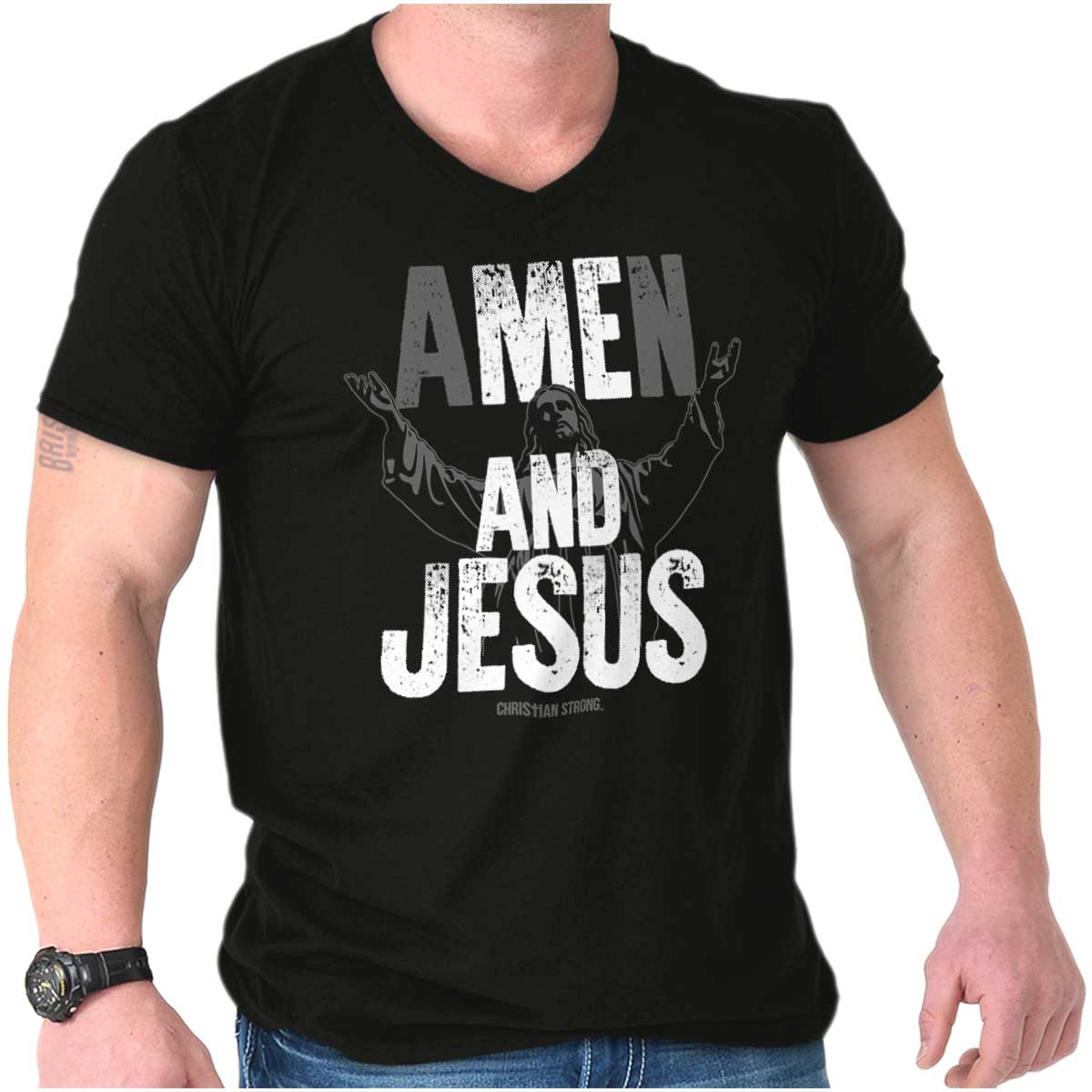 Me And Jesus V-Neck T Shirt