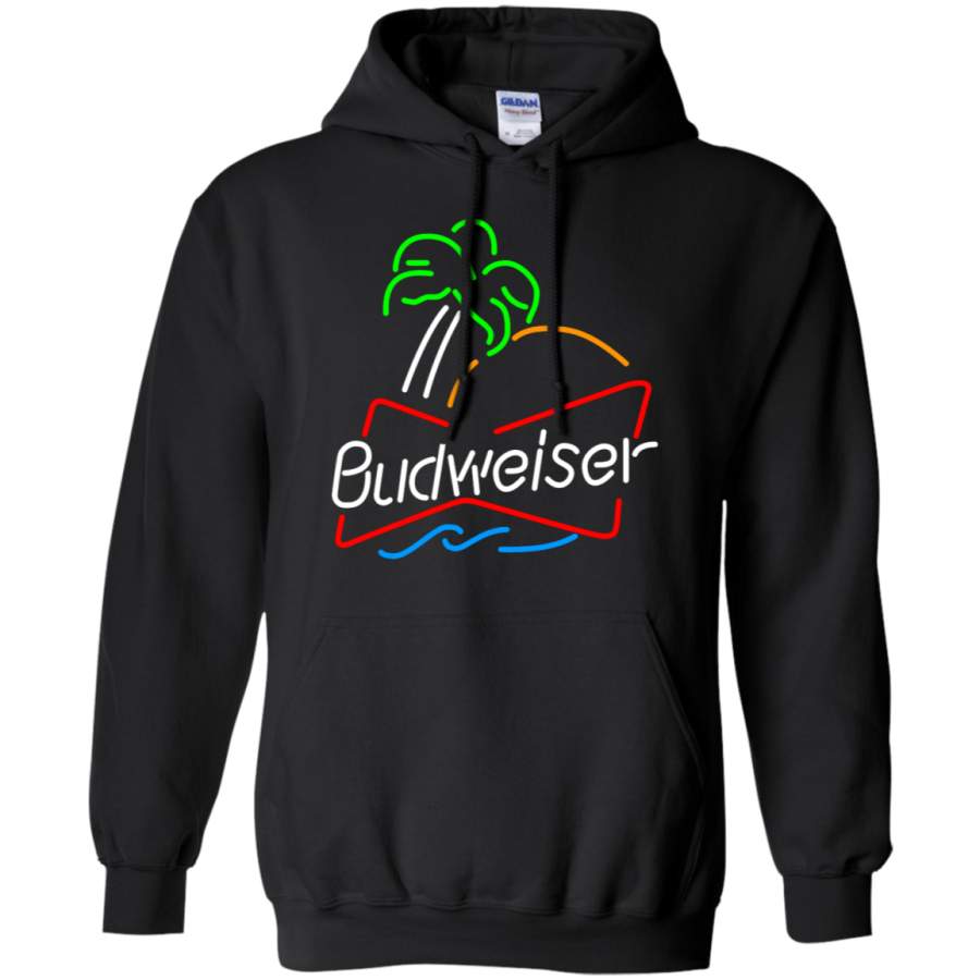 AGR Budweiser Neon Light Gildan Pullover Hoodie