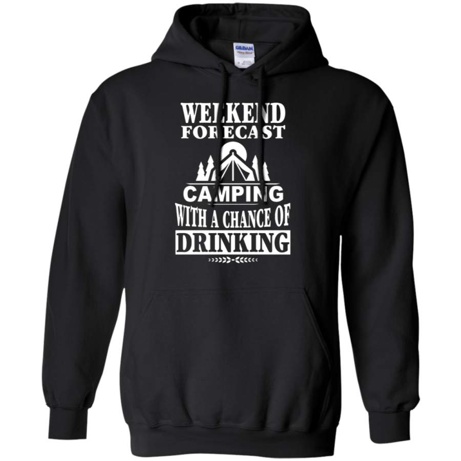 AGR Weekend Forecast Camping And Drinking Hoodie