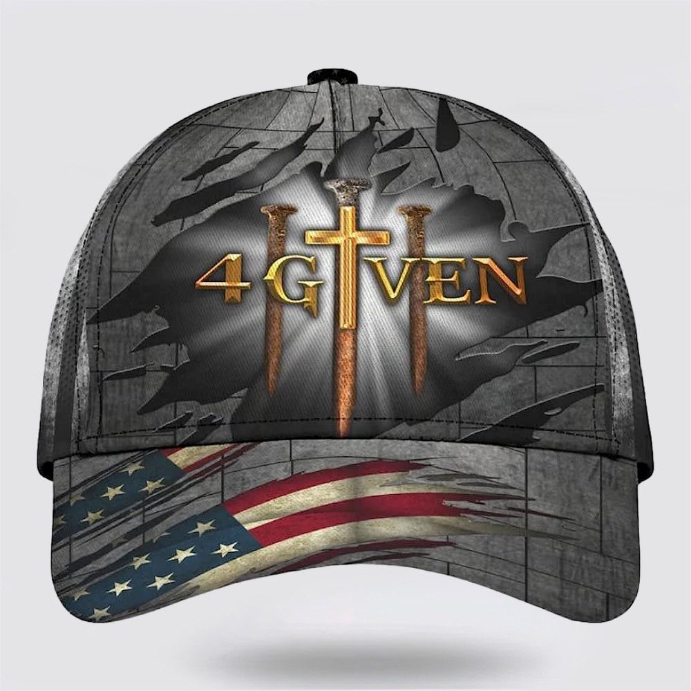 1 Cross 3 Nails 4 Given Christian All Over Print Baseball Cap, God Cap, Gift Ideas For Male