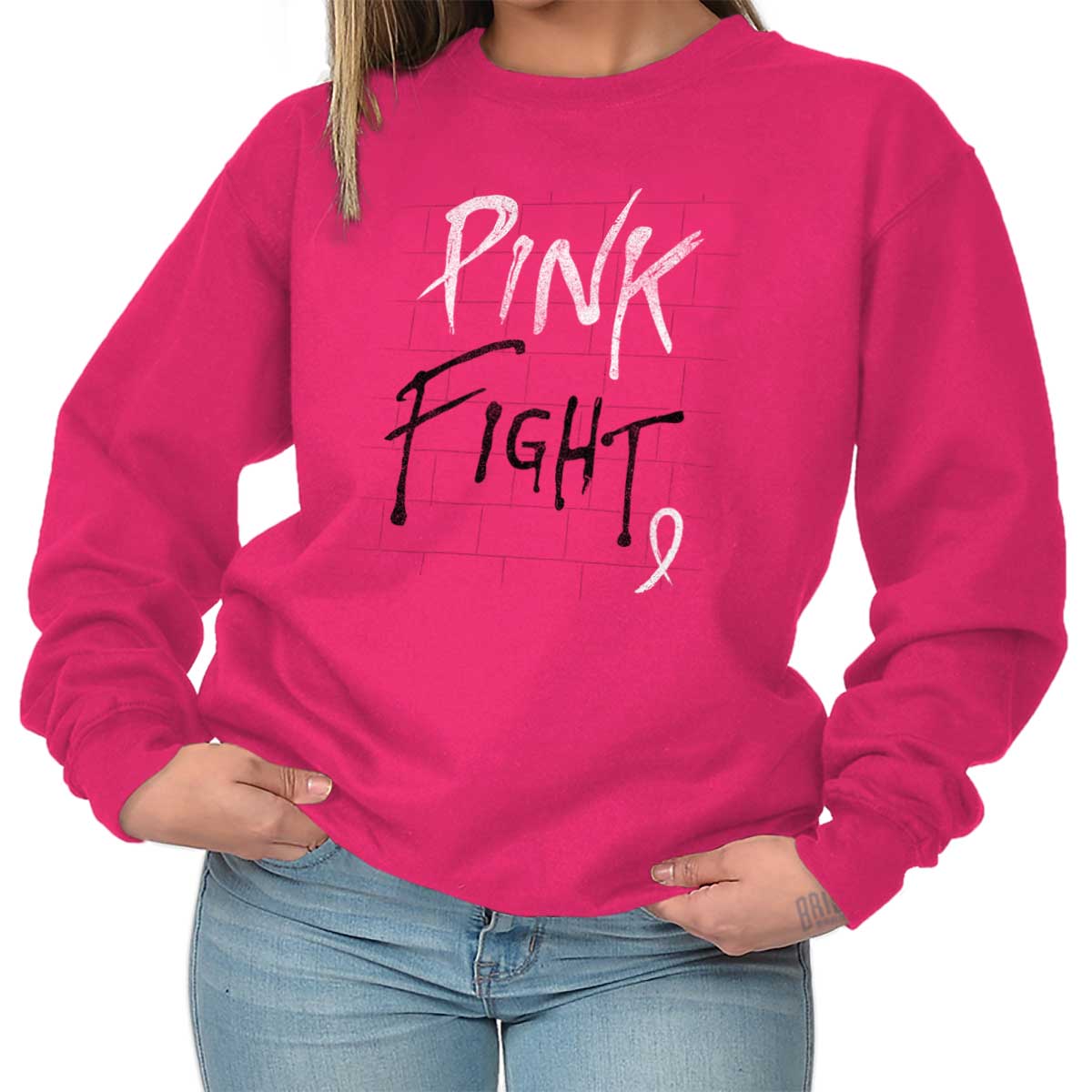 Bca Pink Fight Crewneck Sweatshirt