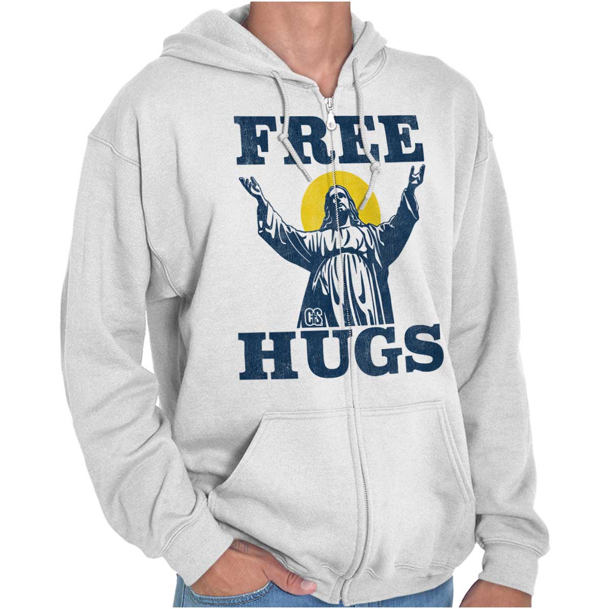 Free Hugs Zip Hoodie