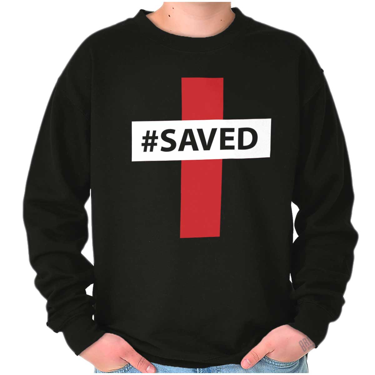 Hashtag Saved Crewneck Sweatshirt