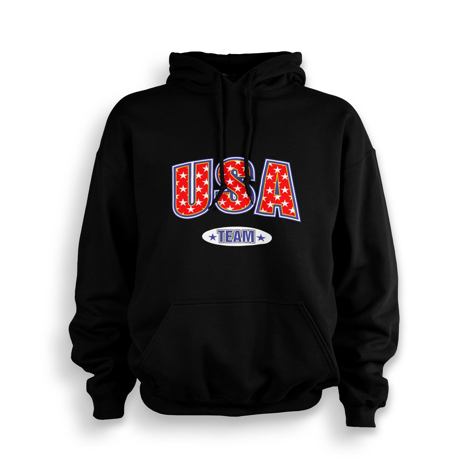 USA Team Adult Hoodie (Black) | Made To Order With Love