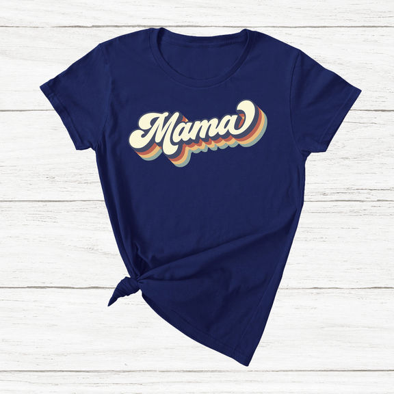 Mother’s Day 2024 – Retro Mama T-shirt – Personalized Shirt