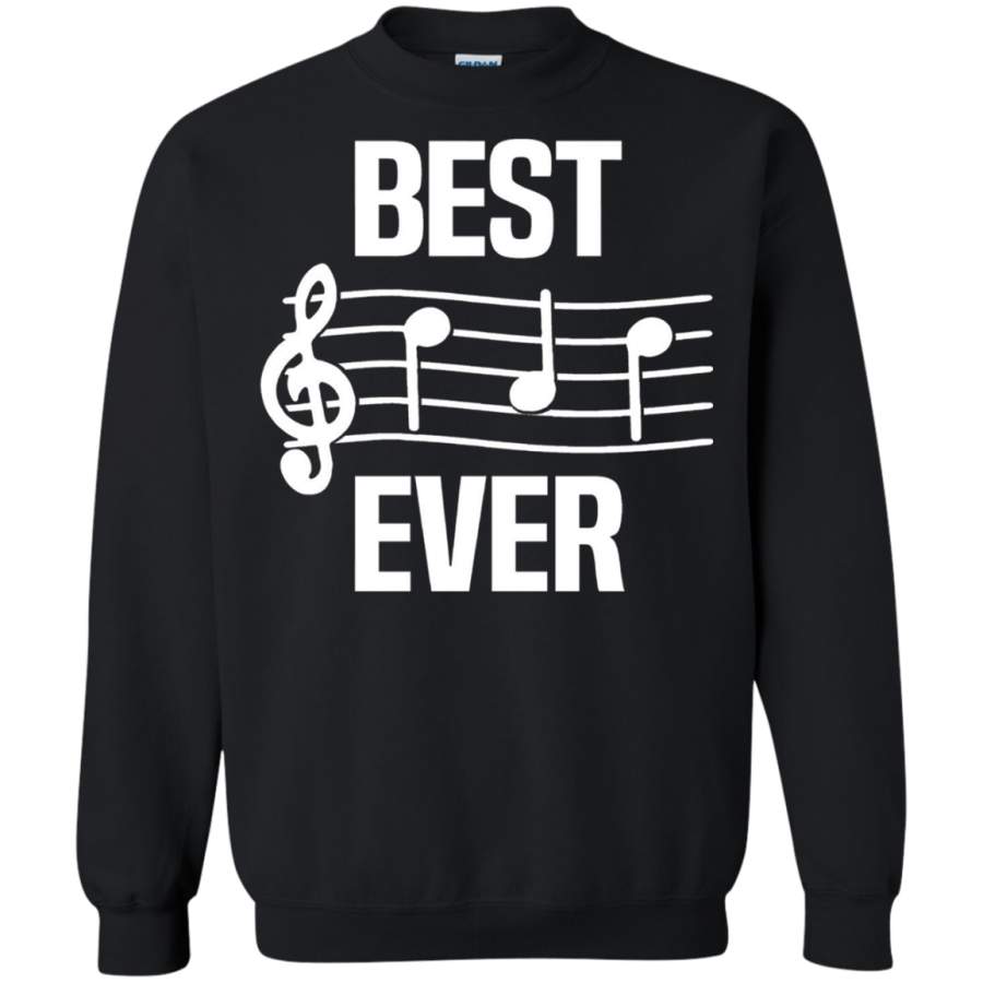 AGR Best Dad Ever Music Shirt Notes Funny Fathers Day Gift Sweatshirt