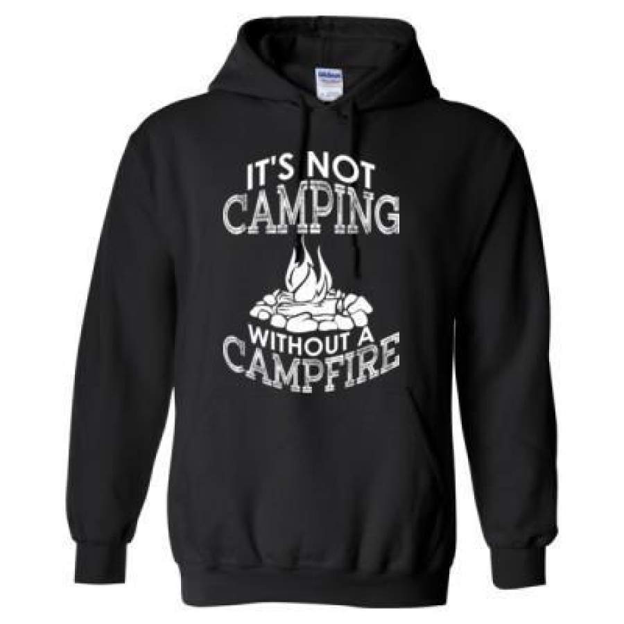 AGR Its Not Camping Without A Campfire – Heavy Blend™ Hooded Sweatshirt