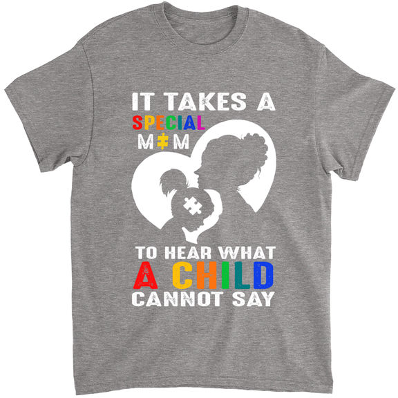 Mother’s Day – Autism Heart Shirt, It Takes a Special Mom Family Shirt, Funny Autism Matching Family Shirt, Mom Autism Gift – Personalized Shirt