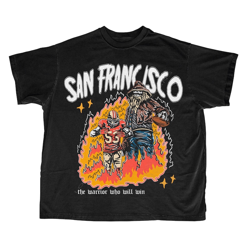 San Francisco Football T Shirt | San Francisco Graphic Bootleg T Shirt | Vintage San Francisco City Football | Vintage San Fran Football