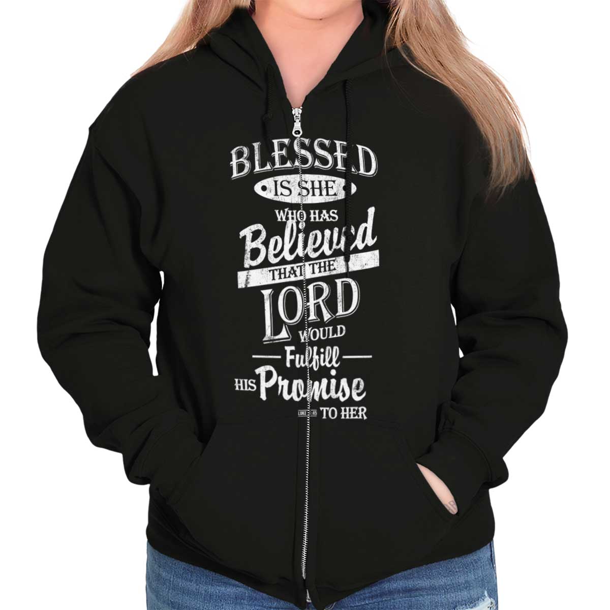 Blessed Is Zip Hoodie