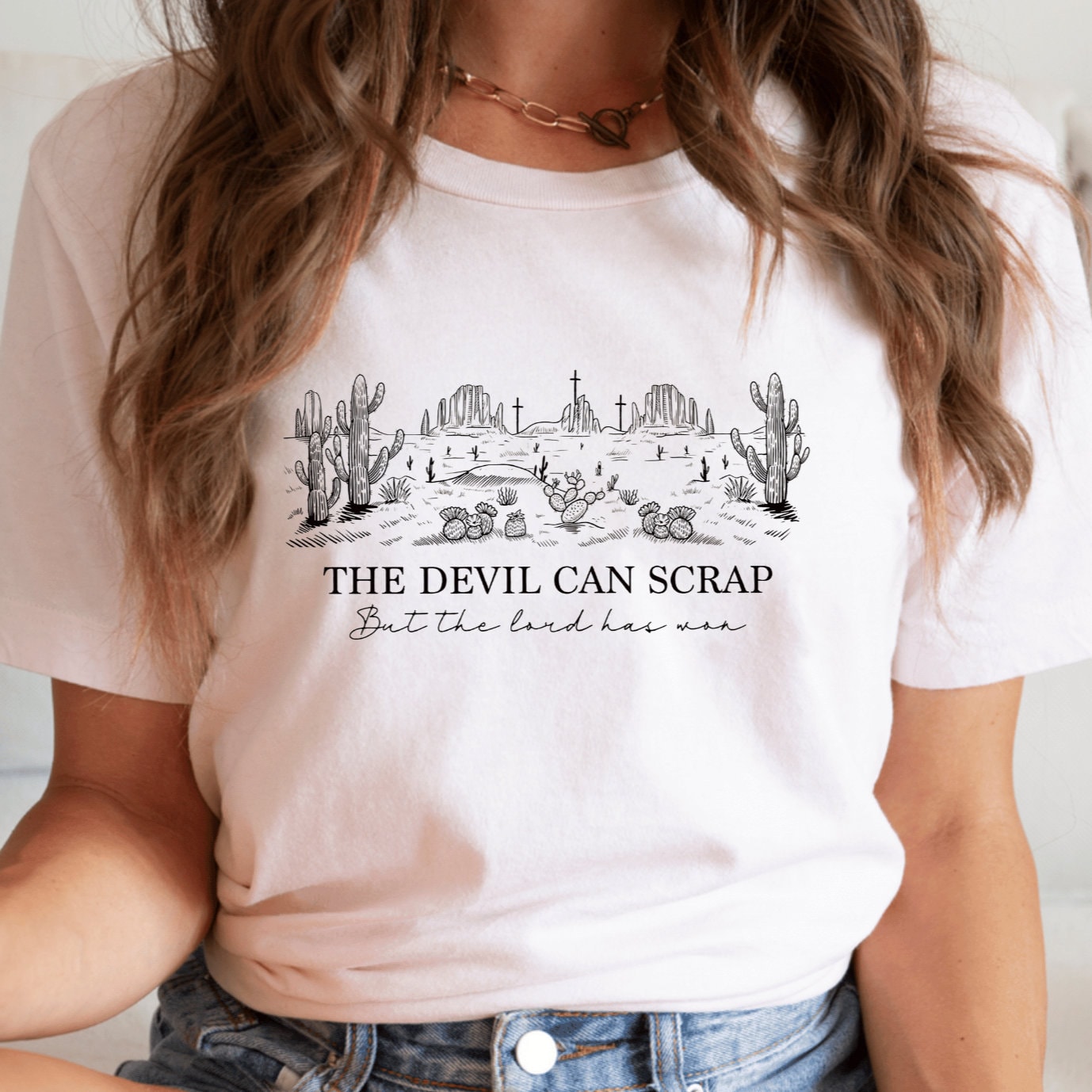 The Devil Can Scrap But The Lord Has Won Shirt, Singer Shirt, Western Crewneck Shirt