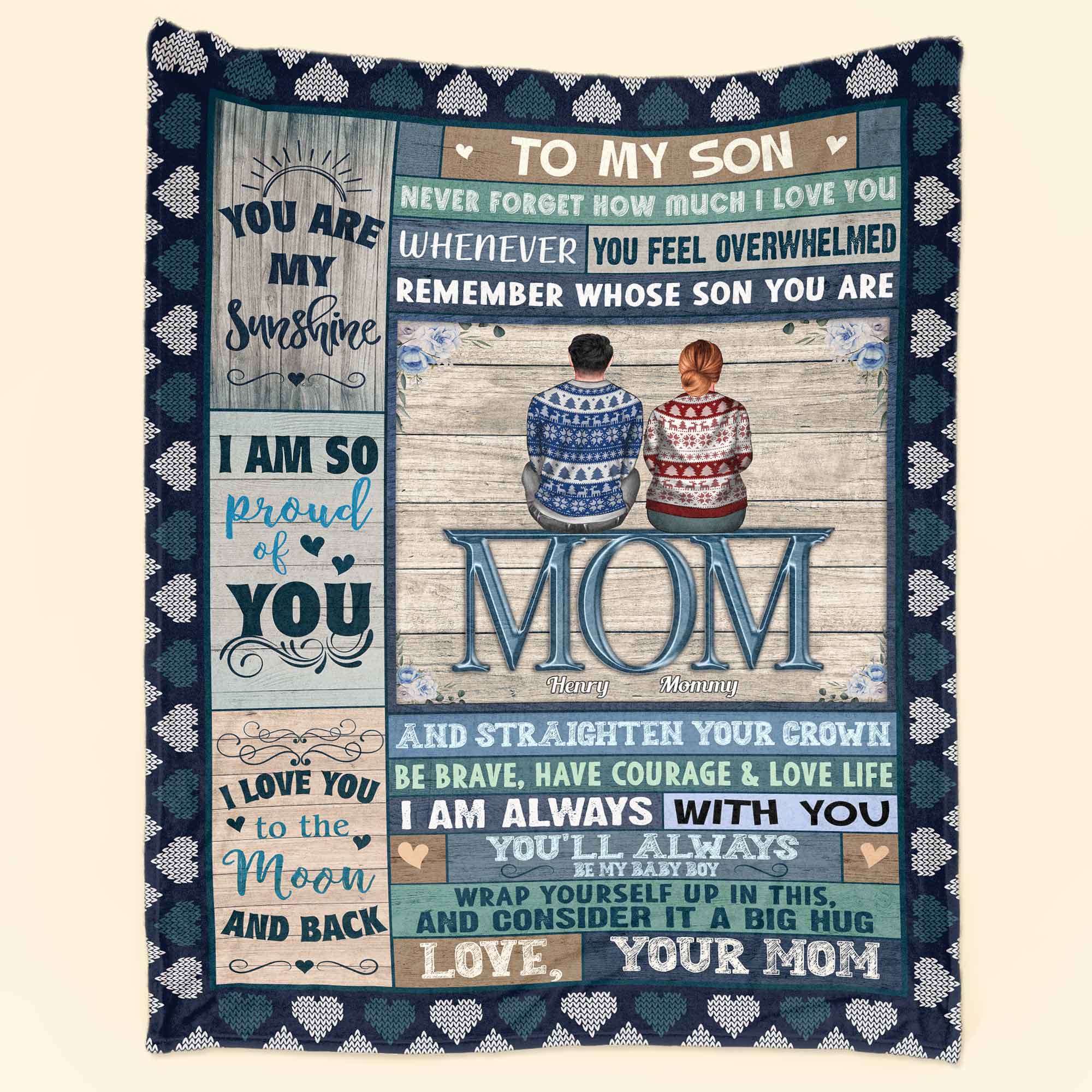 To My Son And Daughter Blanket – Personalized Blanket – Christmas Gift For Son, Daughter – Gift From Mom, Dad