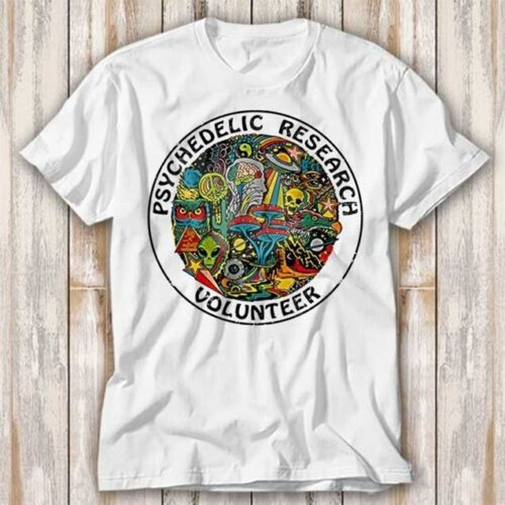 Psychedelic Research Volunteer Magic Mushroom T Shirt Adult Top Tee Unisex 40454