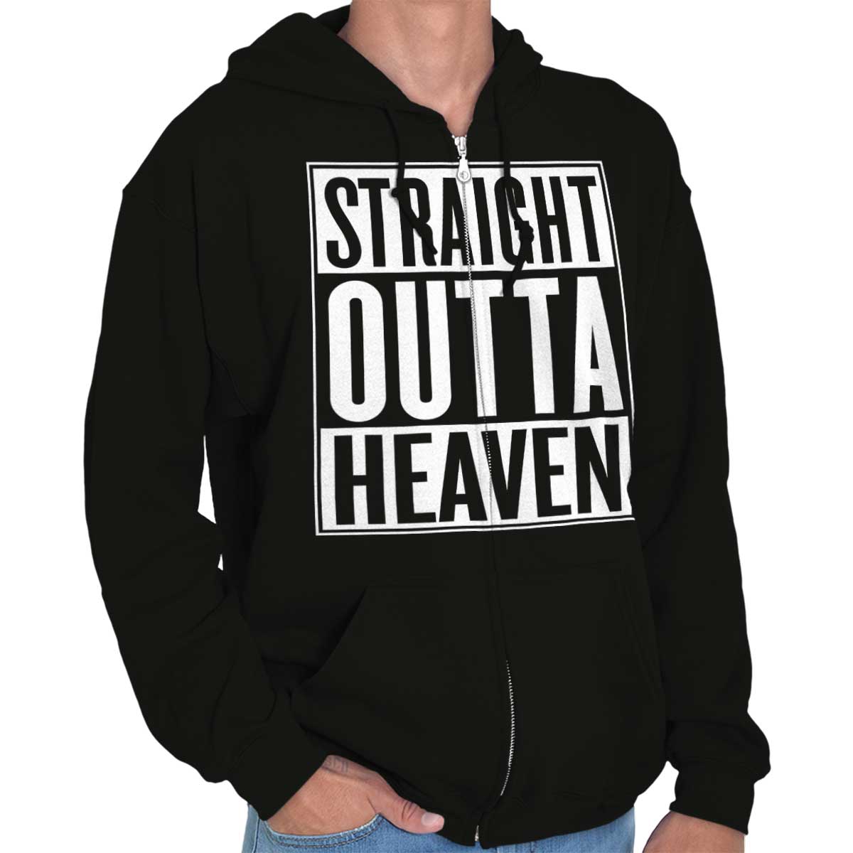 Straight Outta Heaven Zip Hoodie