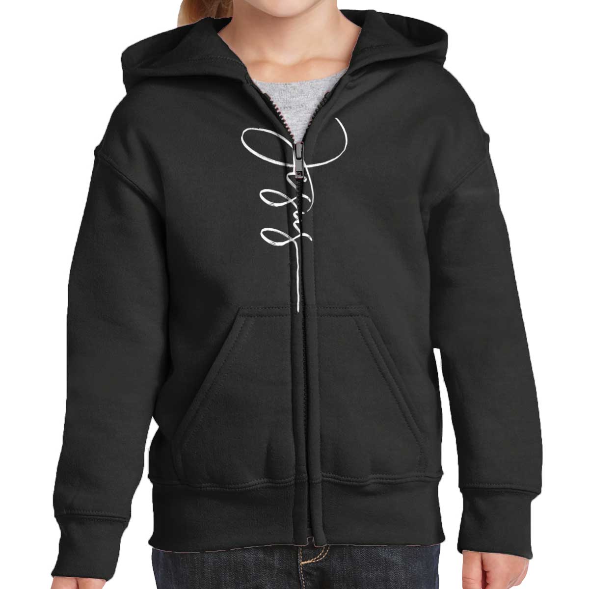 Jesus Fashion Youth Zip Hoodie