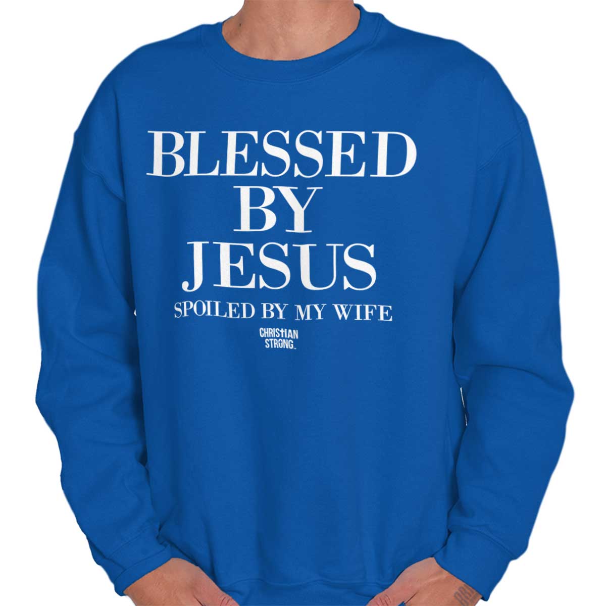 Blessed By Jesus Christian T Shirt Cross Novelty Gift Ideas Sweatshirt