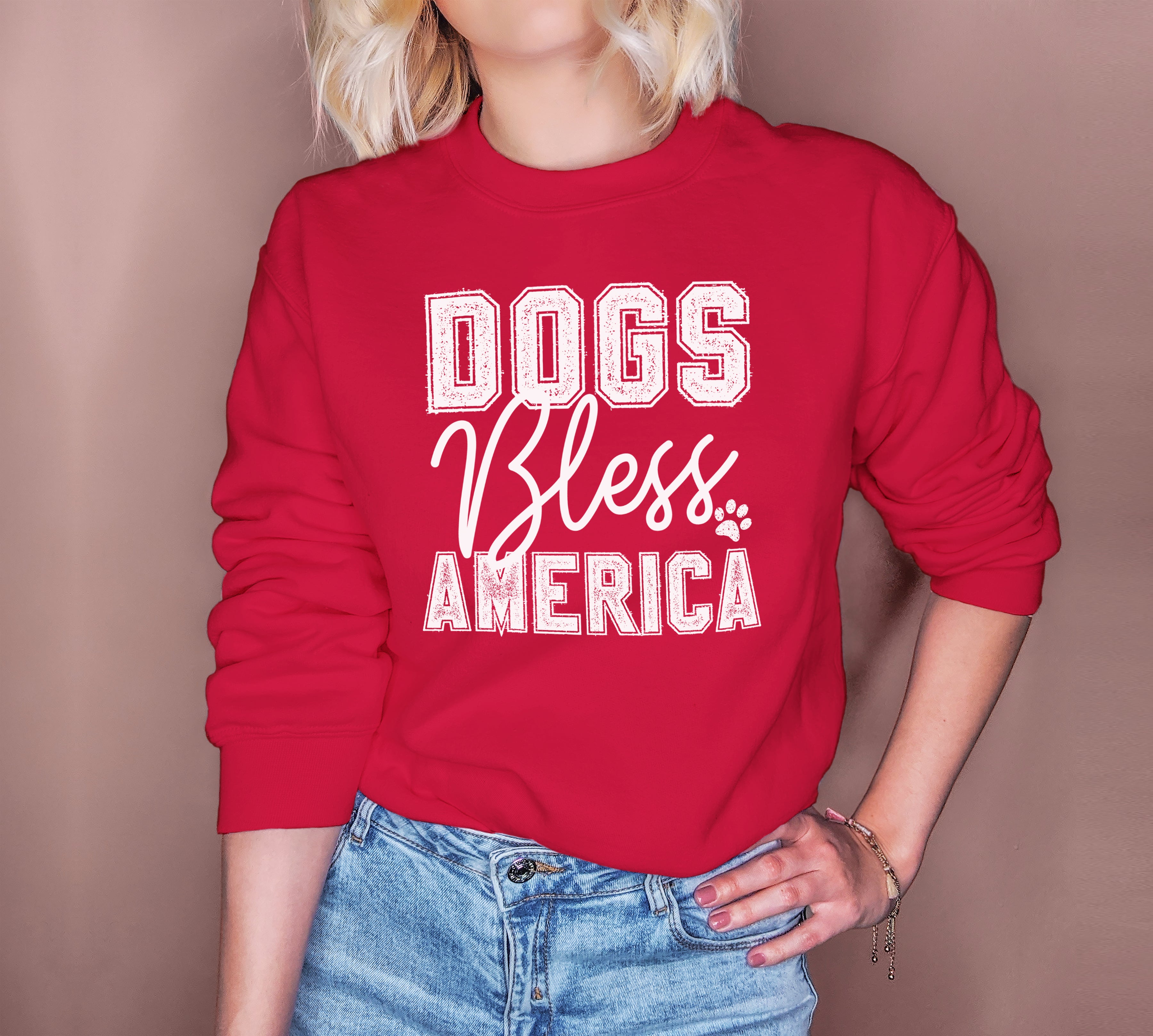 Dogs Bless America Sweatshirt