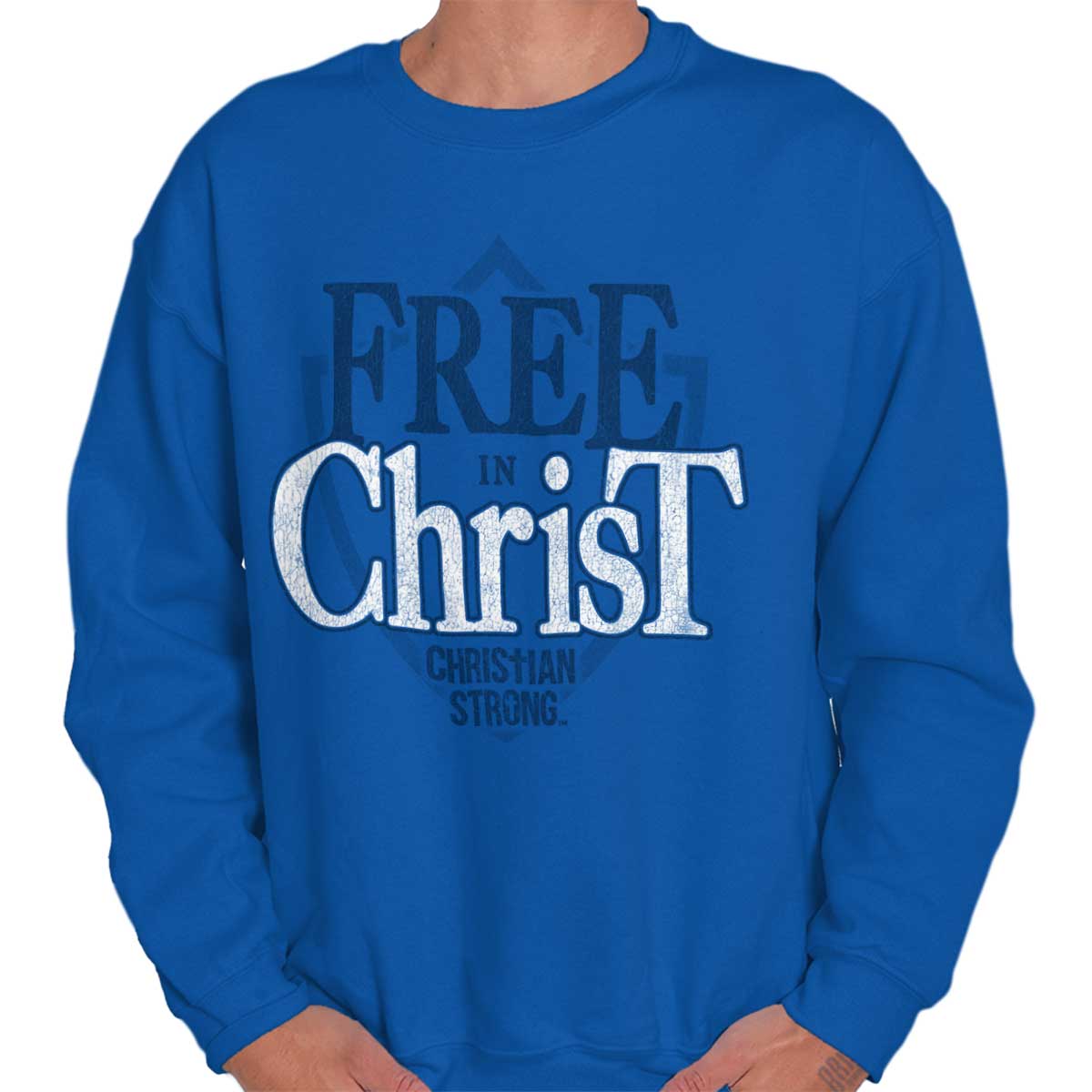 Free In Christ Jesus Crewneck Sweatshirt