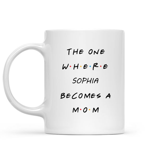 Mother’s Day 2024 – Mother’s Day – The One Where Becomes a Mom – Personalized Mug