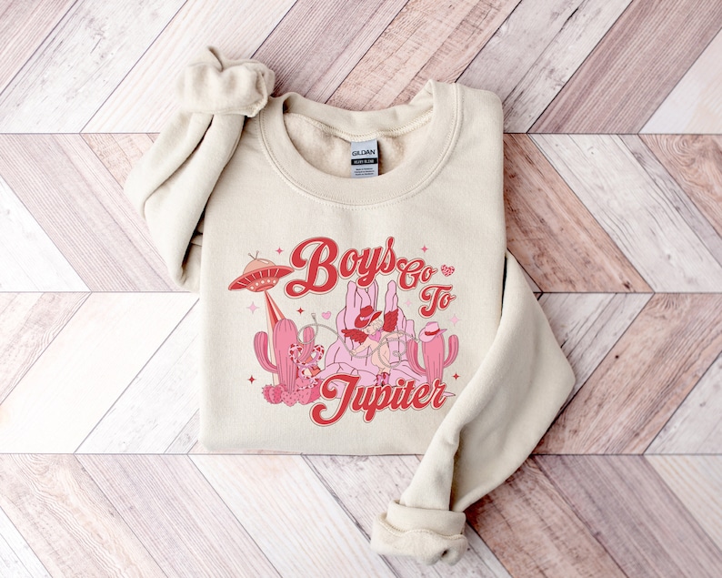 Boys Go To Jupiter Valentines Sweatshirt, Western Valentine Sweatshirt, Cowboy Valentine Shirt, Funny Valentines Shirt, Valentine’s Day Gift