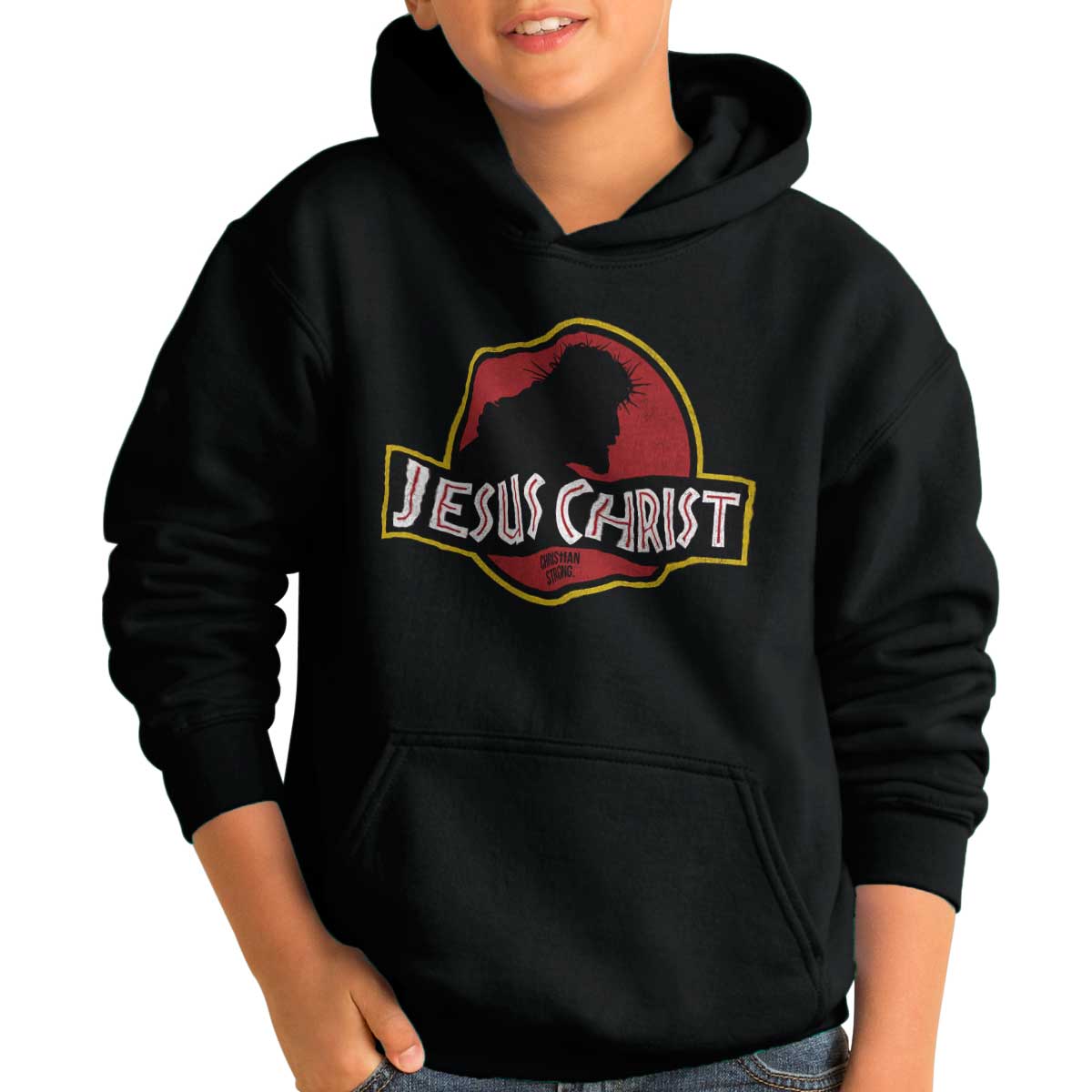 Jesus Jurassic Christ Youth Hoodie