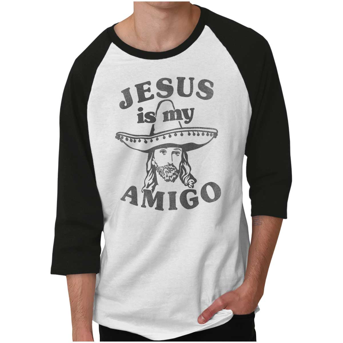 Amigo Jesus Raglan Shirt