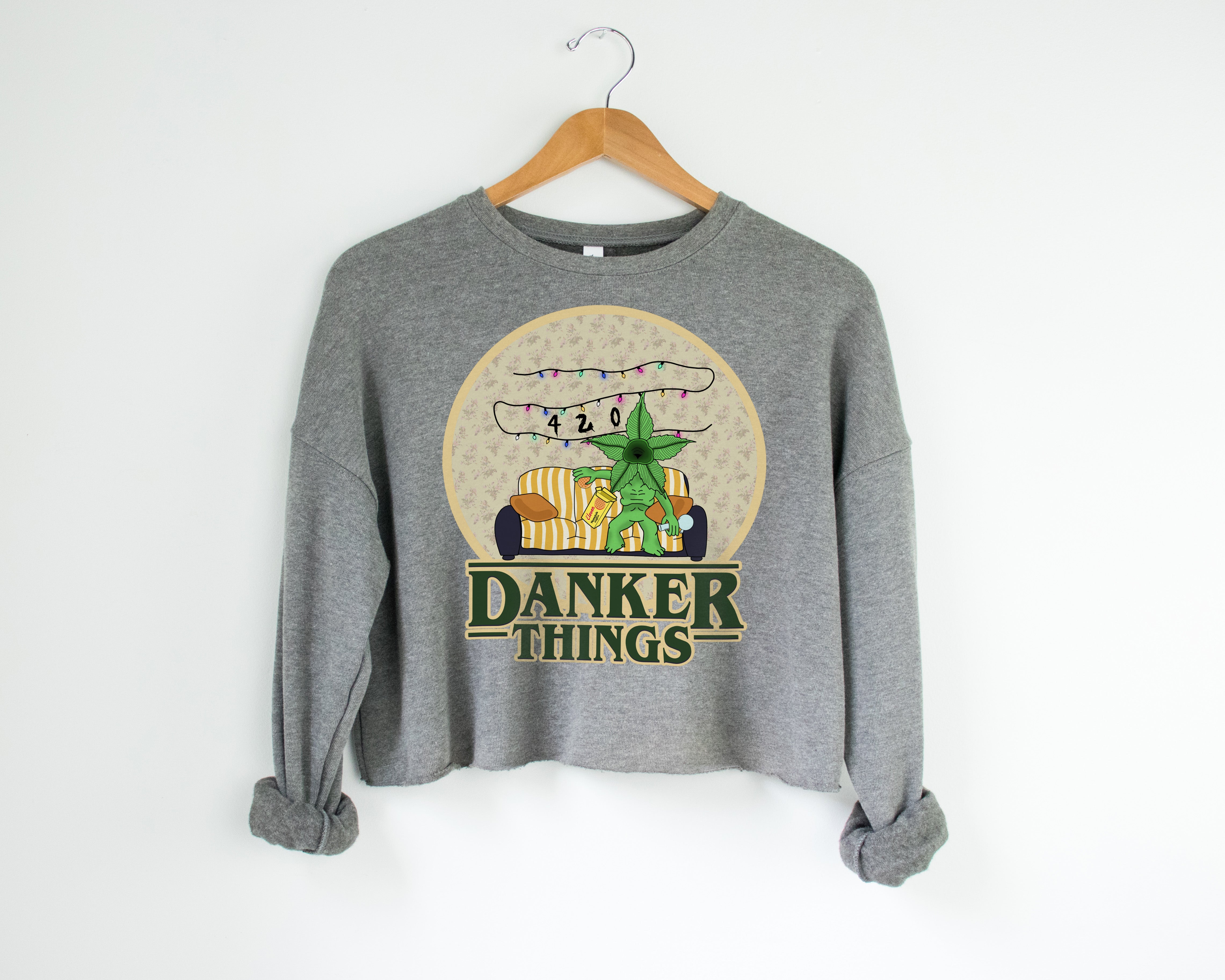 Danker Things Crop Sweatshirt