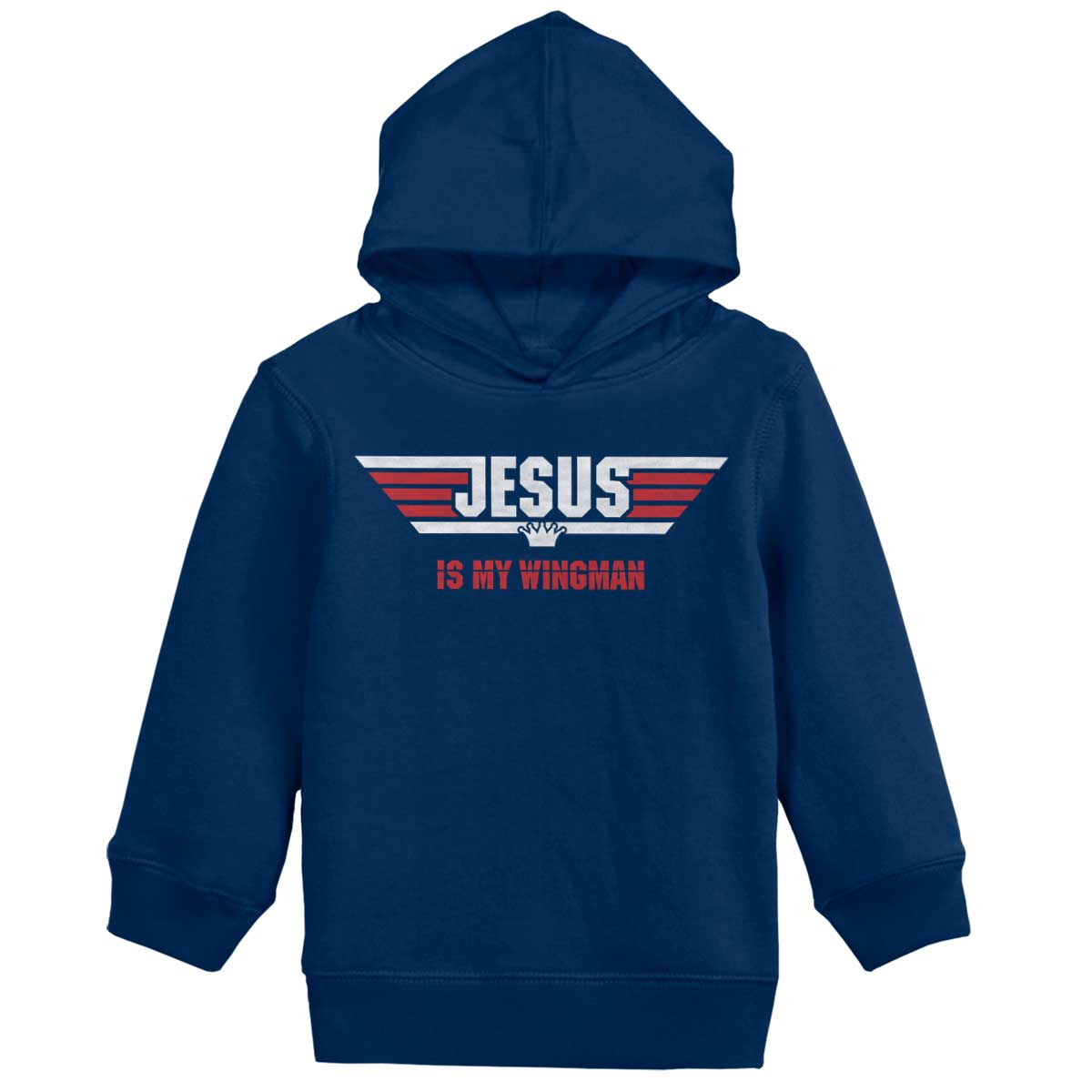 Jesus Is My Wingman Toddler Pullover Hoodie