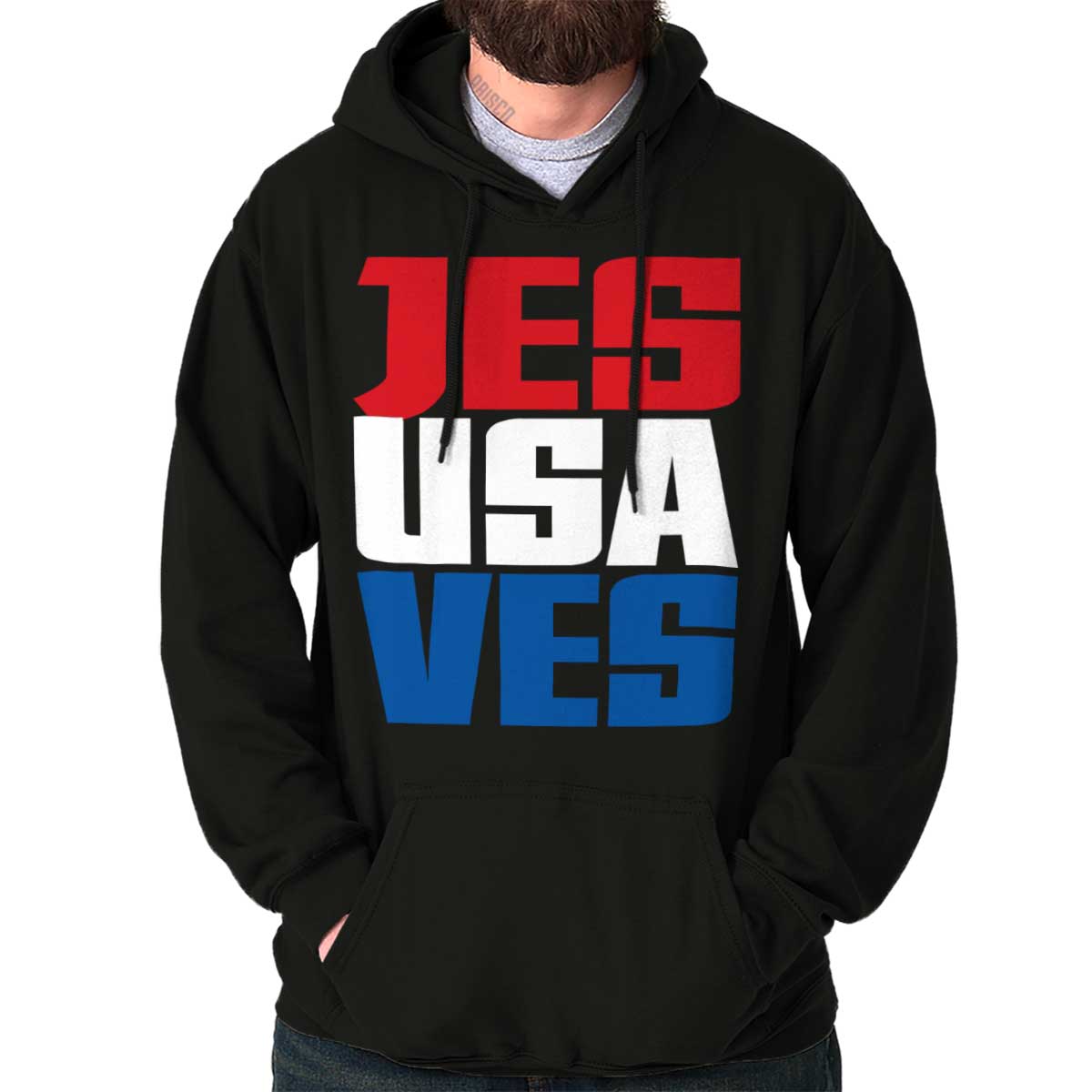 Jesus Saves Usa Hoodie