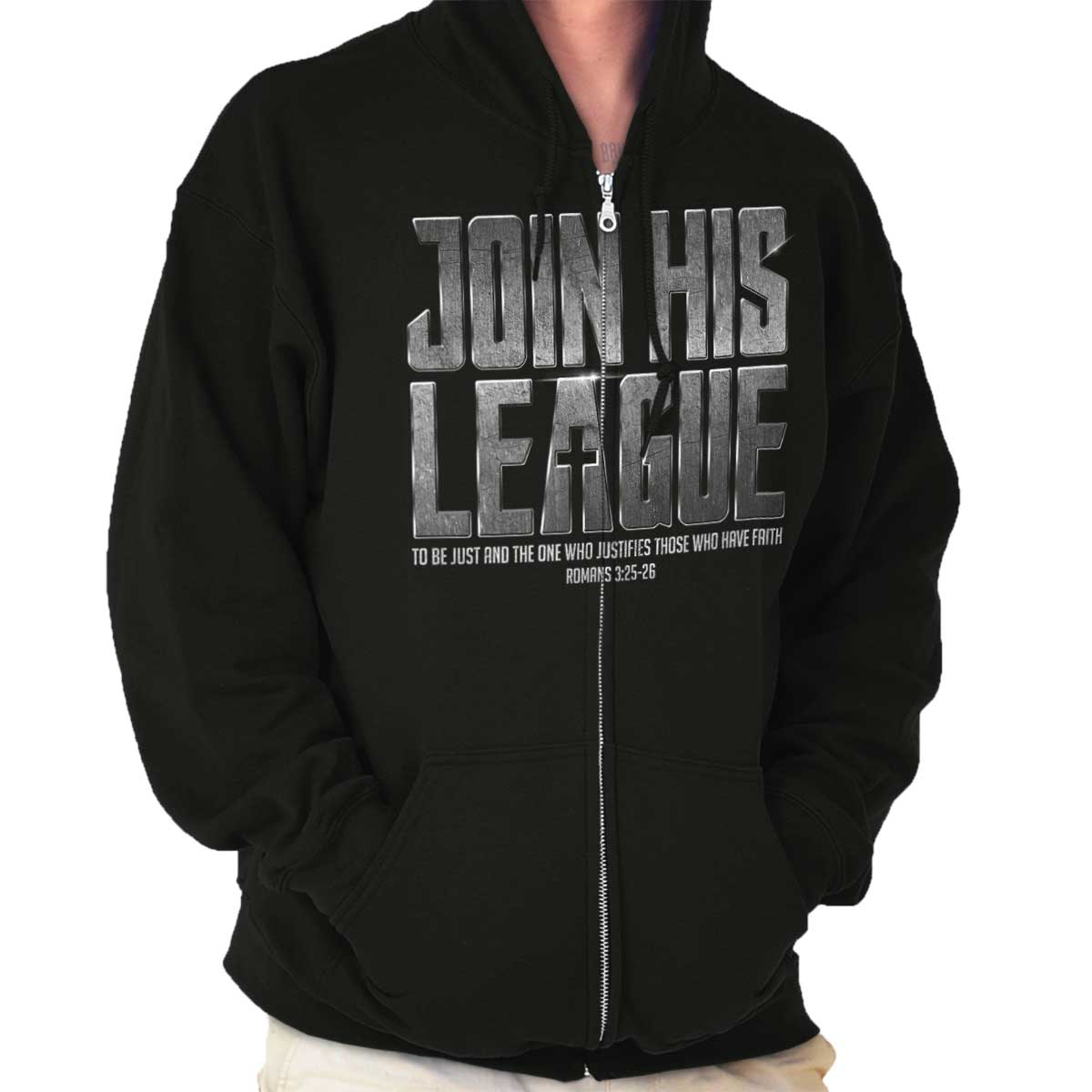 Join His League Zip Hoodie