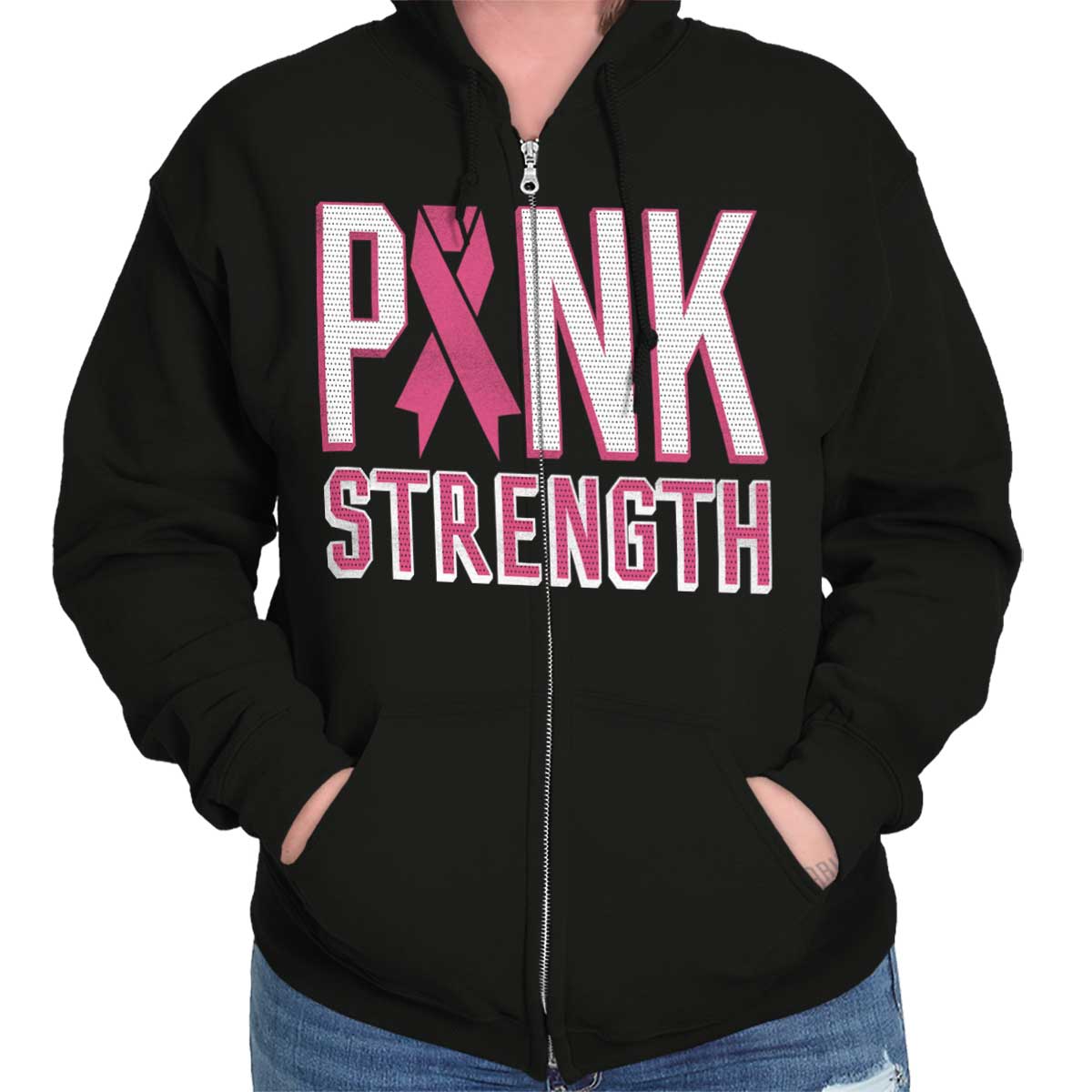 Bca Pink Strength Zip Hoodie