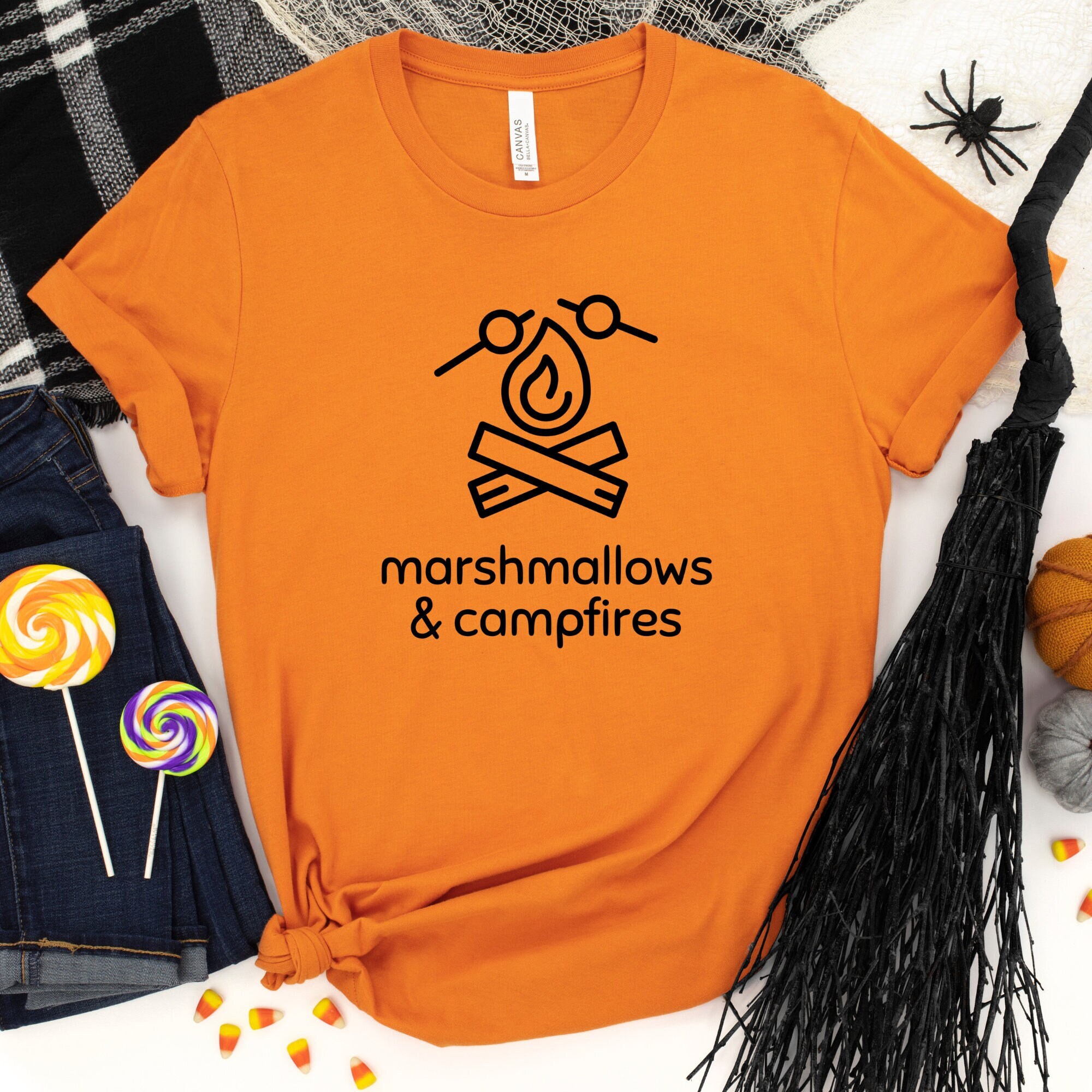 Marshmallows & Campfires Shirt, Vintage Shirt, Retro Sunshine Shirt, Sun Rays Tee, Beachy Vibes Tee, Retro Summer Time