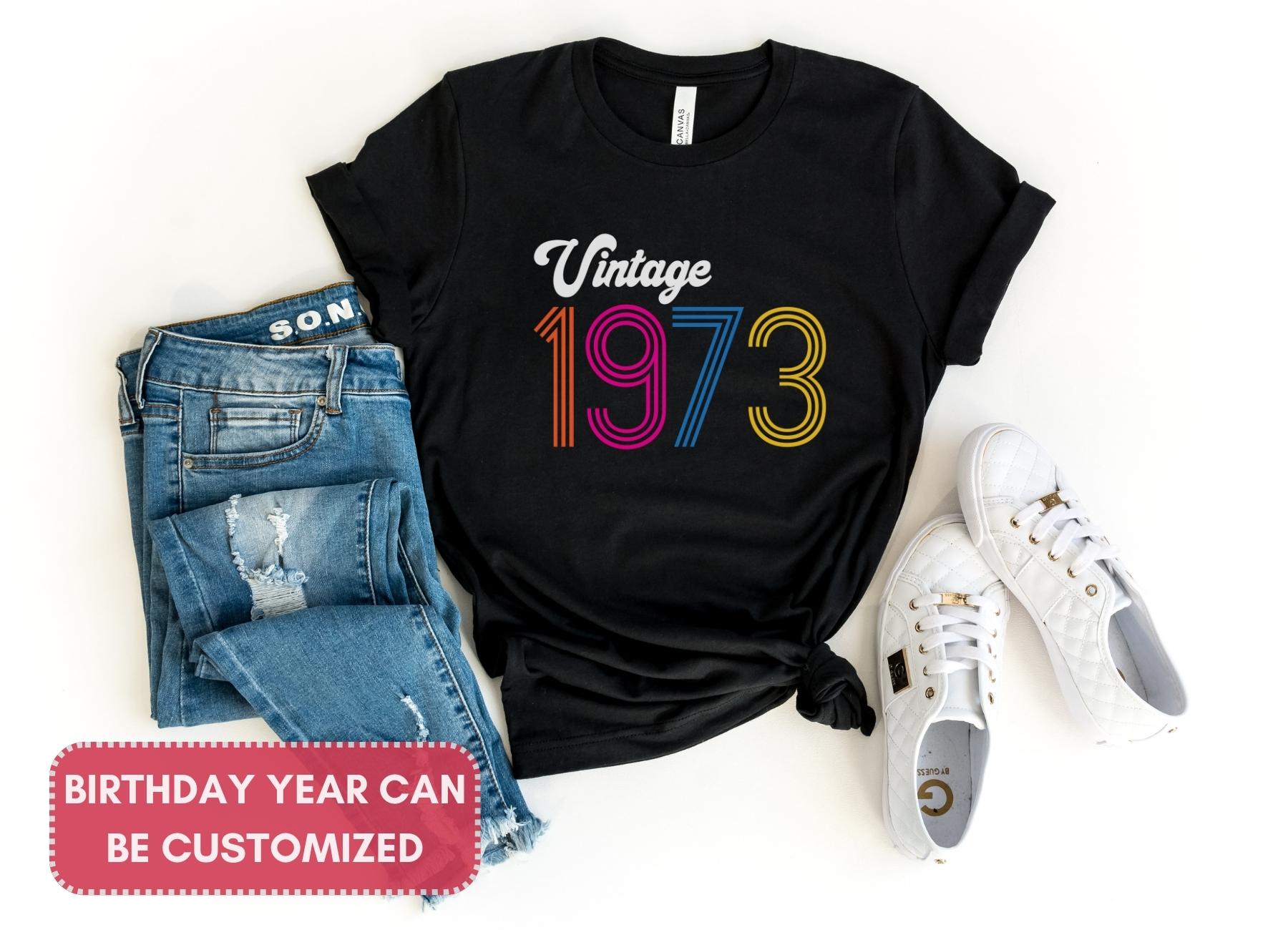 Vintage Custom Birthday T-Shirt (Customize Your Year)