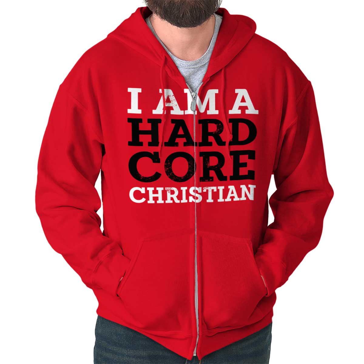 Hardcore Christian Zip Hoodie