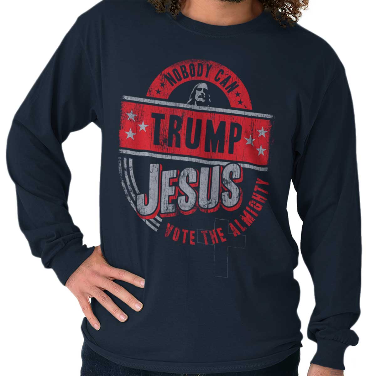 Trump Jesus Long Sleeve T Shirt