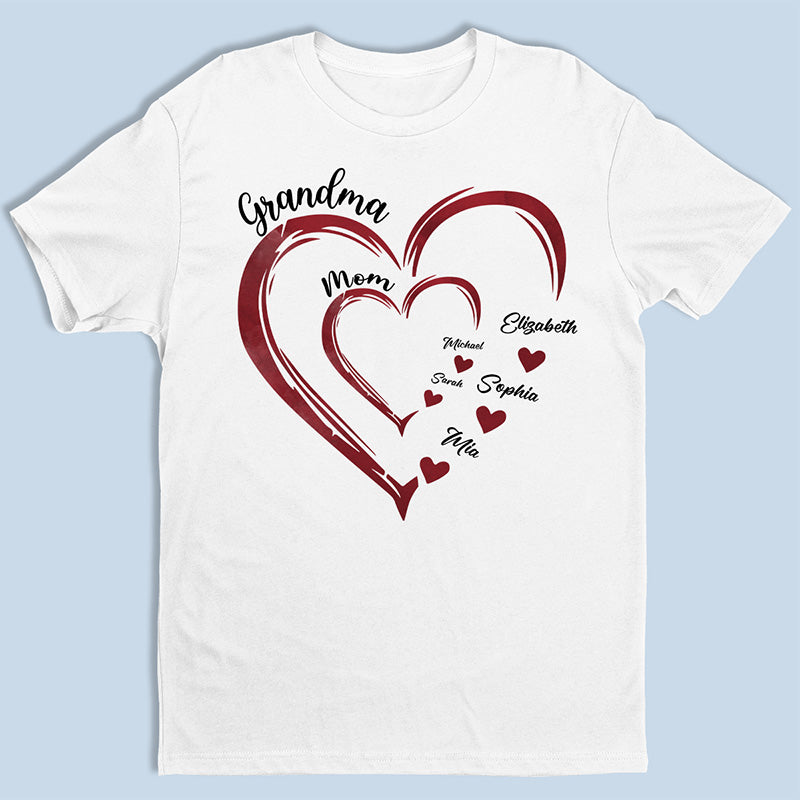 Mommy’s Sweethearts – Family Personalized Custom Unisex T-shirt, Hoodie, Sweatshirt – Gift For Grandma