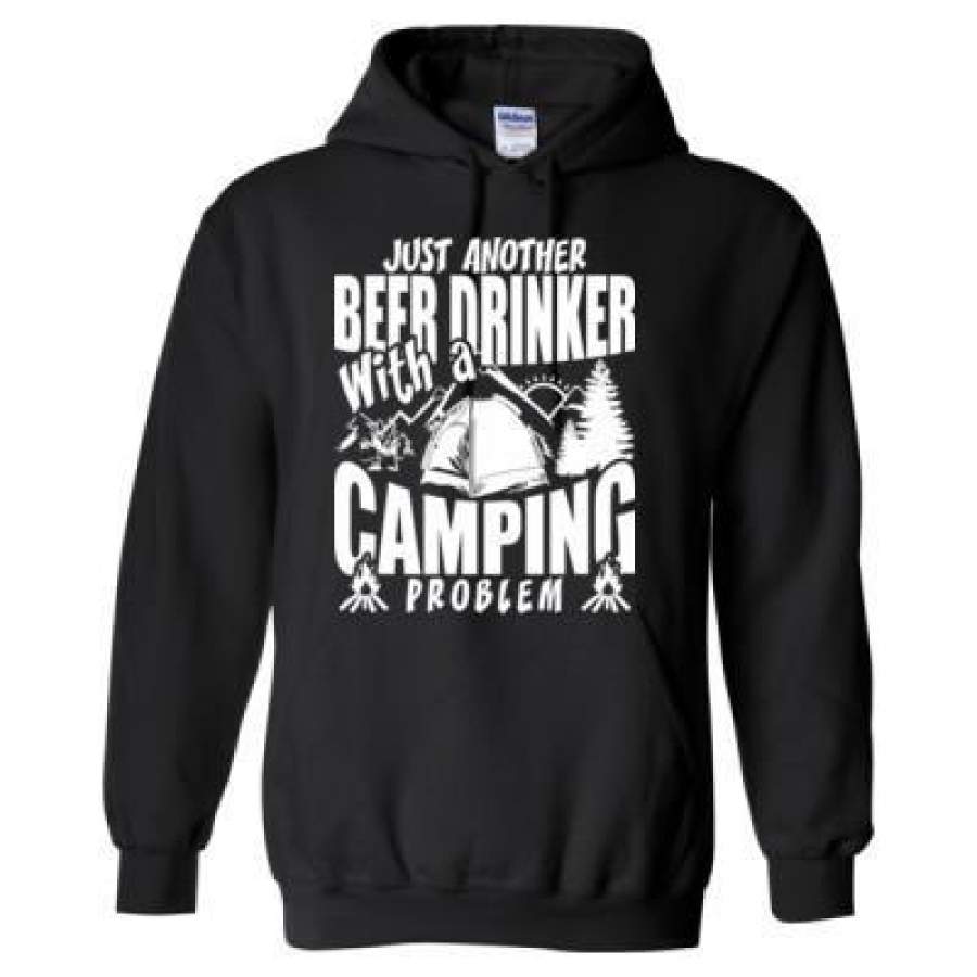 AGR Just Another Beer Drinker With A Camping Problem – Heavy Blend™ Hooded Sweatshirt