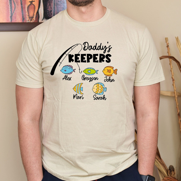 Daddys Keepers Shirt, Fathers Day Shirt, Shirt for Daddy, Fishing Shirt, Gift for Daddy, Fathers Day Gift, Dad Tshirt