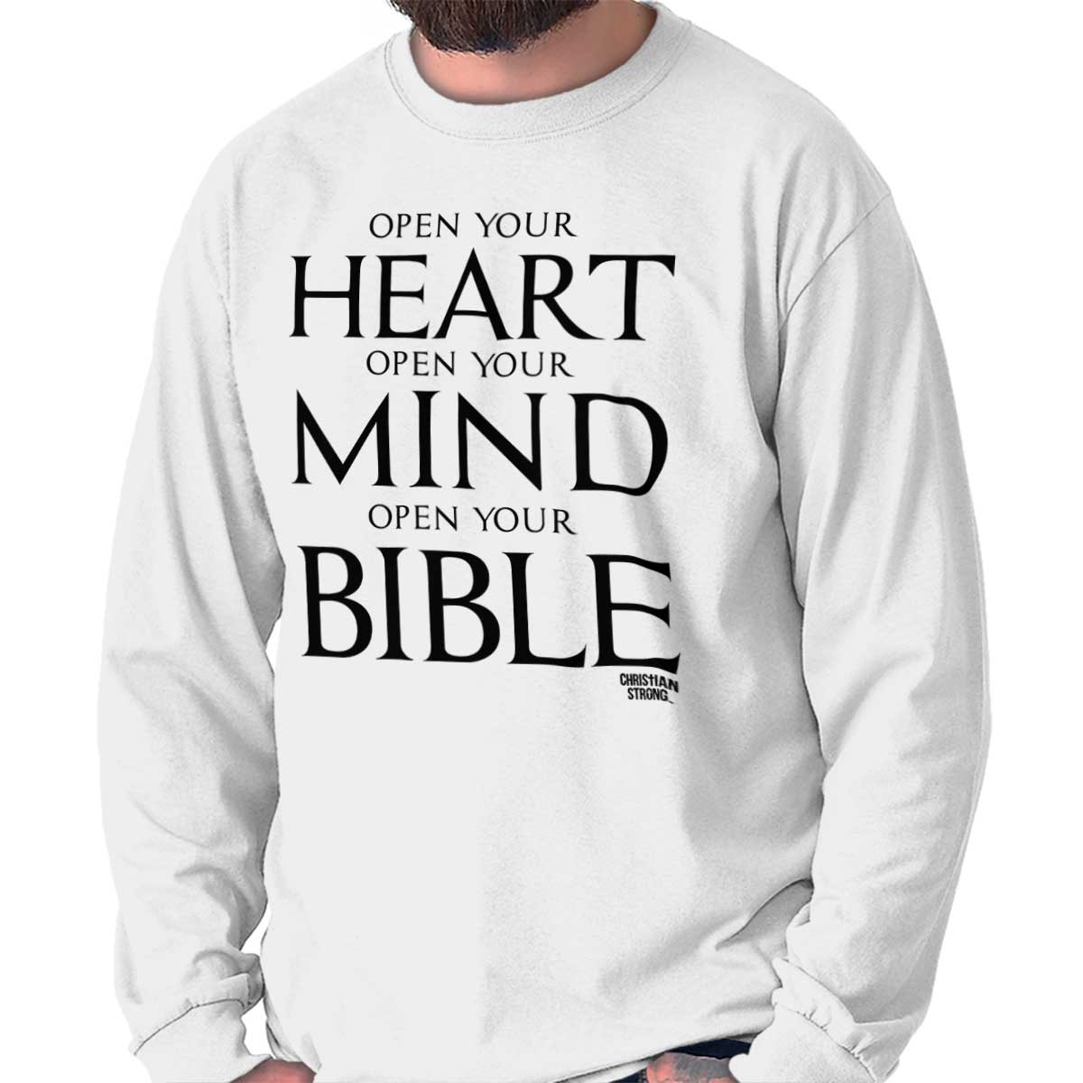 Open Your Bible Long Sleeve T Shirt