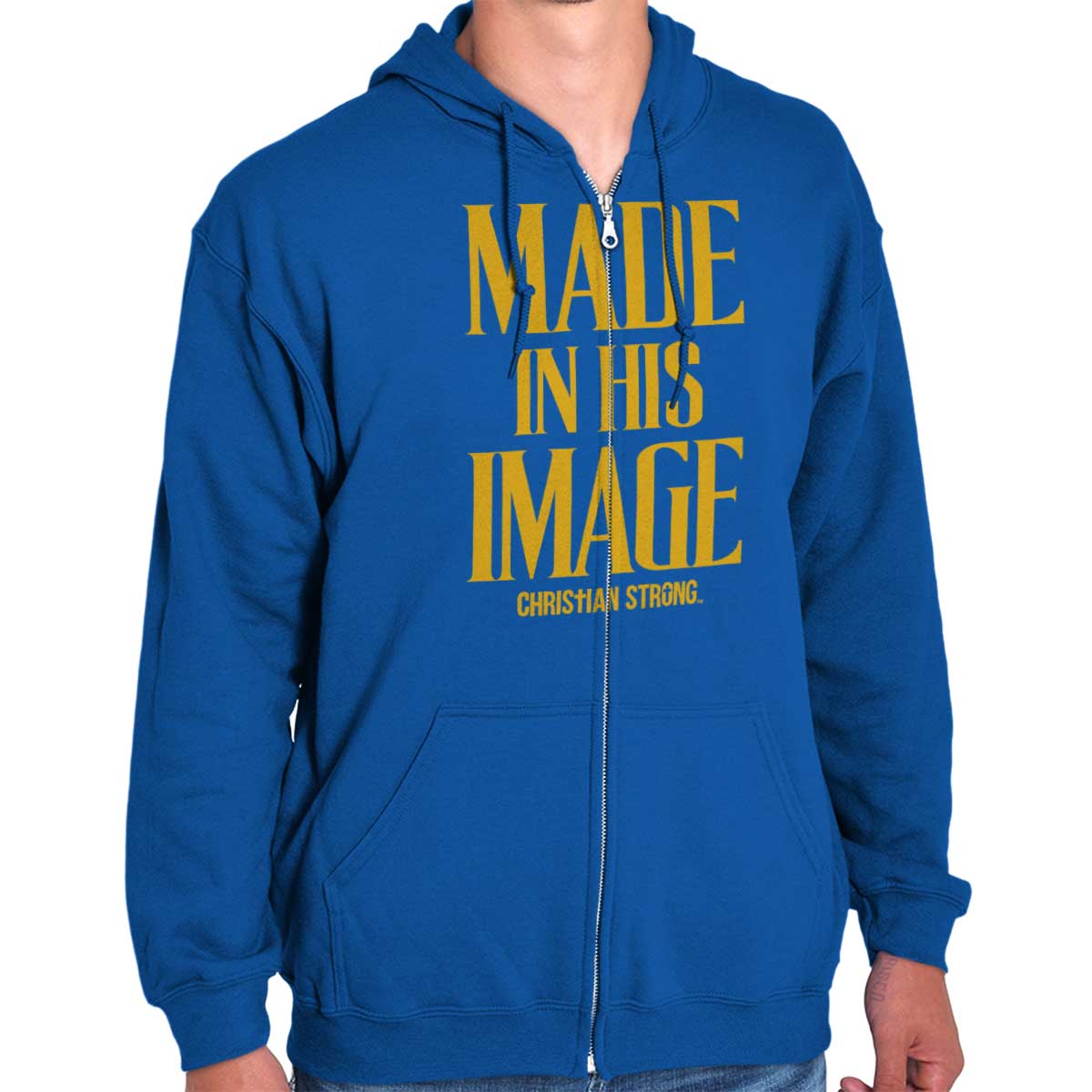 In His Image Zip Hoodie