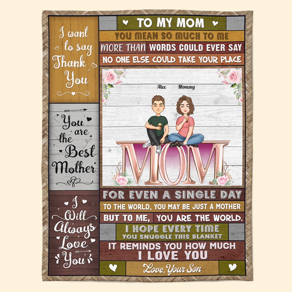 To Us You Are The World – Personalized Blanket