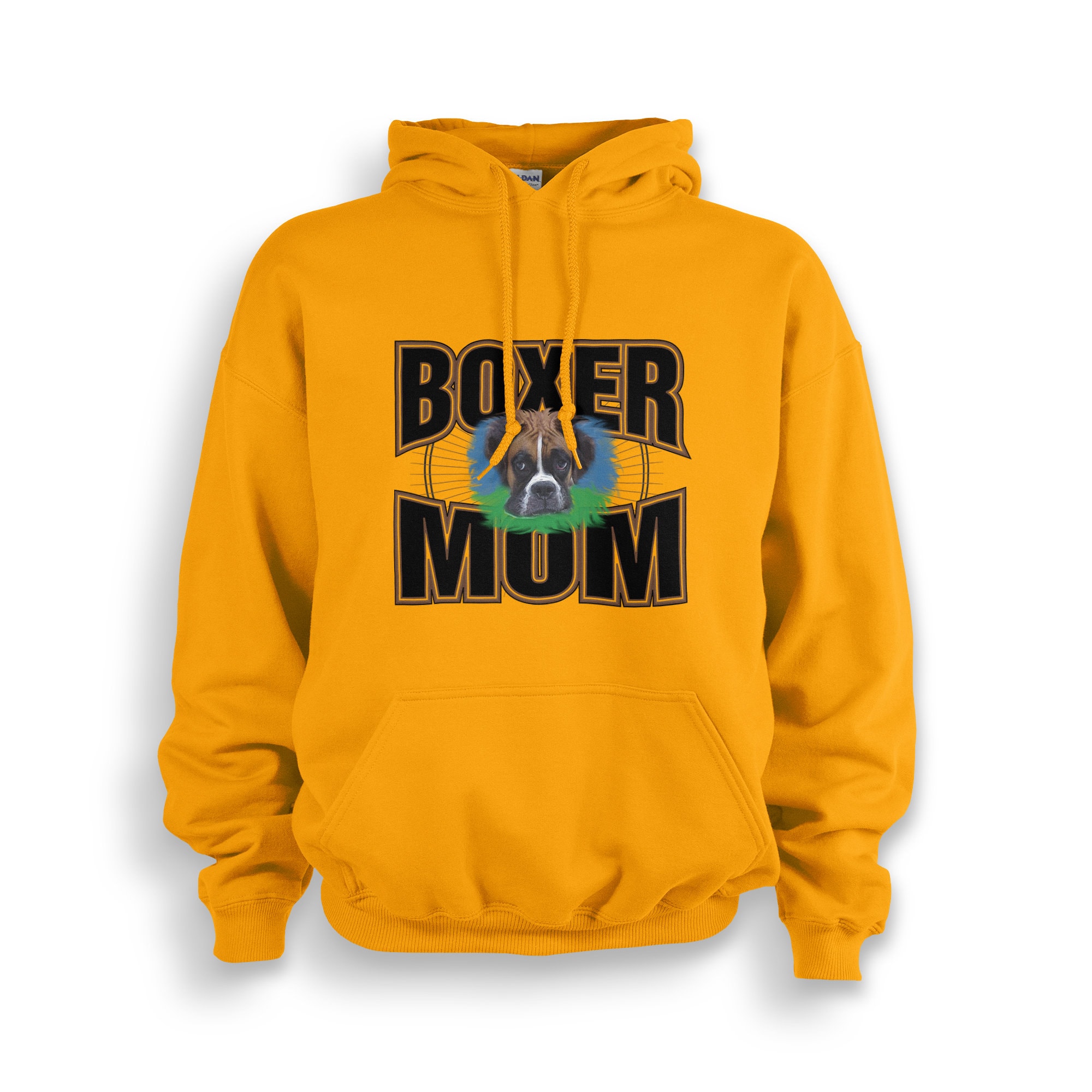 Custom Boxer Mom Adult Hoodie | Fawn | Brindle |  Personalize | Customize | Made To Order With Love