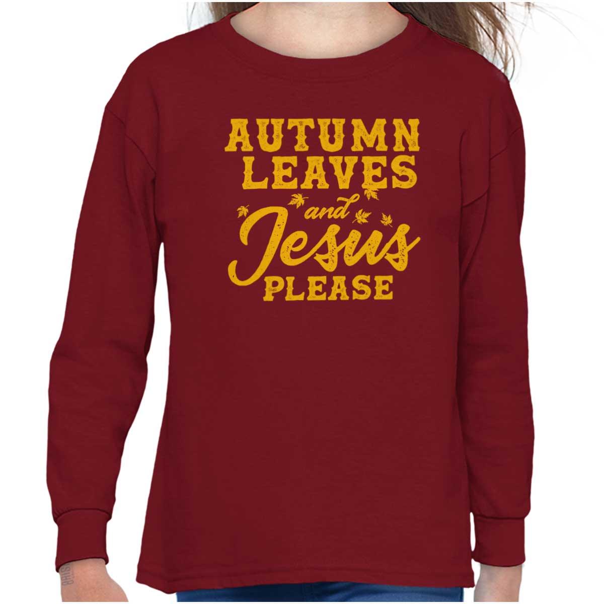 Jesus Please Youth Long Sleeve T Shirt