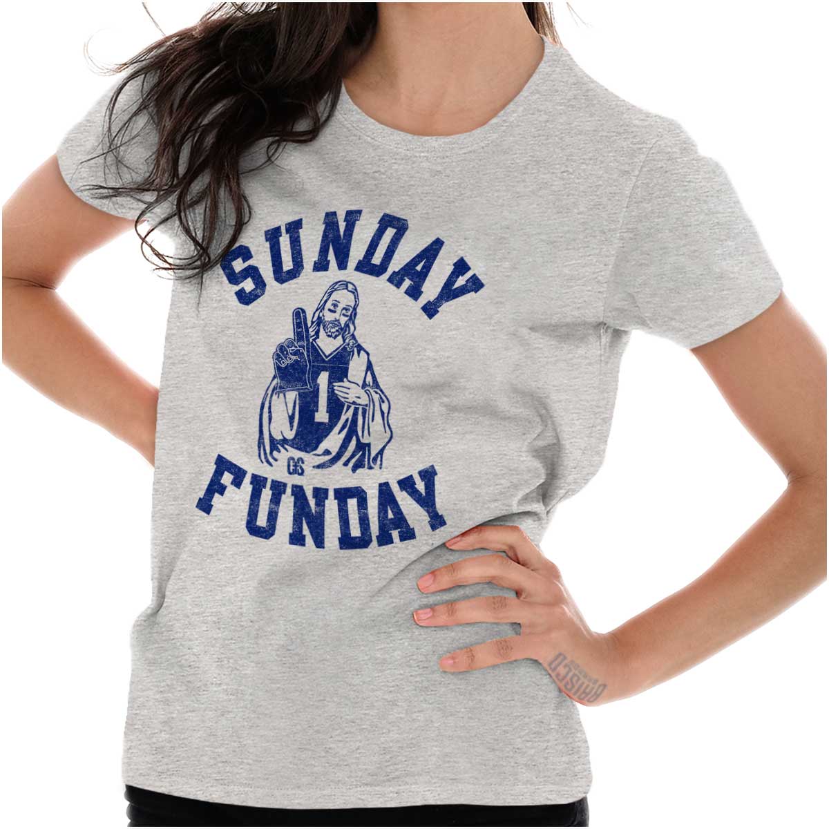 Jesus Sunday Funday Ladies T Shirt