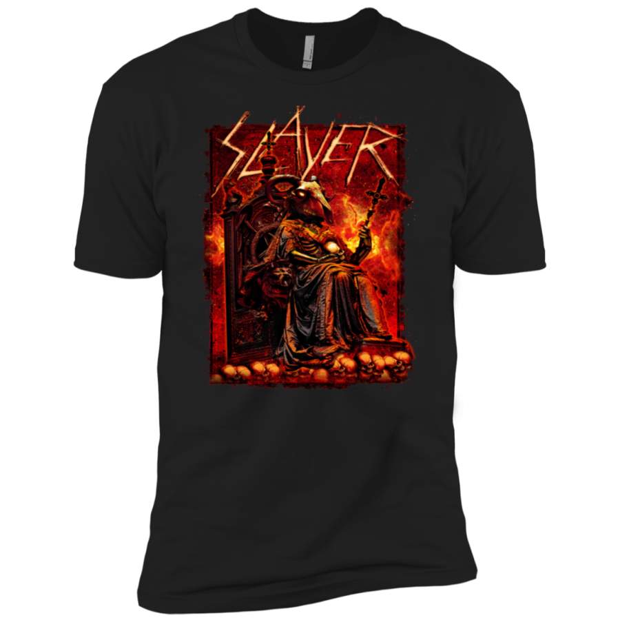 Slayer T Shirt Goat Skull Band Logo Official Premium T-Shirt